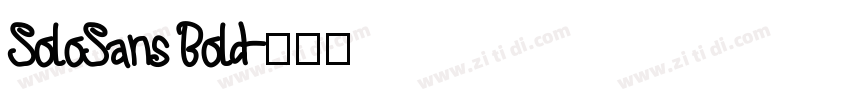 SoloSans Bold字体转换